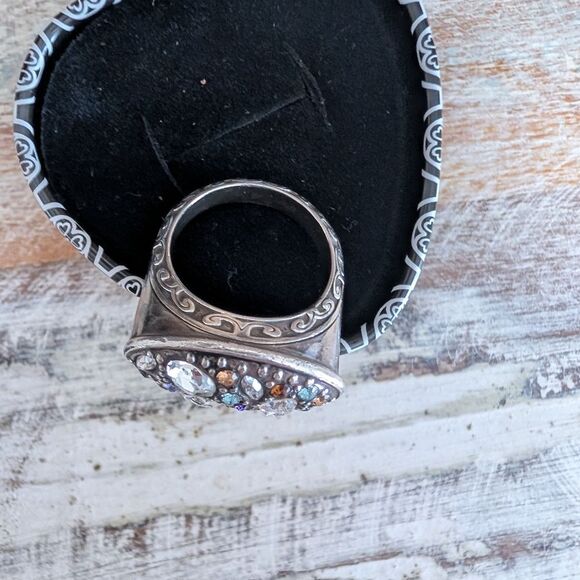 Brighton Crystal Voyage Statement Ring With Tin, Size 8 main image 6